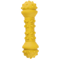 Игрушка Mr.Kranch для собак Гантель дентальная 18 см желтая с ароматом сливок MKR000124 фото 9